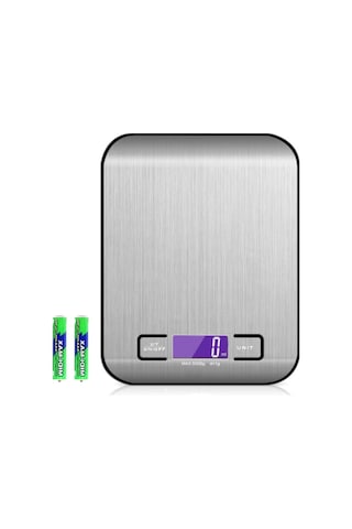 Mufunye 5kg/11lb Hassas Dijital Mutfak Terazi - 1g Doğruluk, Tare Fonksiyonu, Dokunmatik Tuşlar, Gölgeli Lcd Ekran, Ince Çelik Yapı Çok Renkli