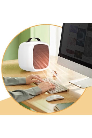 Mini Masaüstü Isıtıcı 2 Dişliler Ayarlanabilir Taşınabilir 500 W Elektrikli Uzay Isıtıcı Ev Ofis İçin, Ab Tak