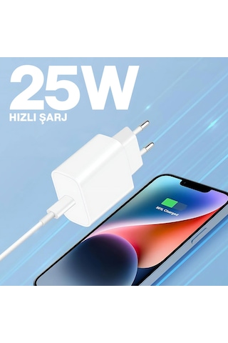 Woyax By Deji Apple Uyumlu iPhone 25 W PD Hızlı Şarj Adaptörü