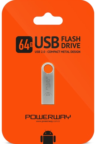 Powerway PW-64 64 GB Usb 2.0 Mini Flash Bellek