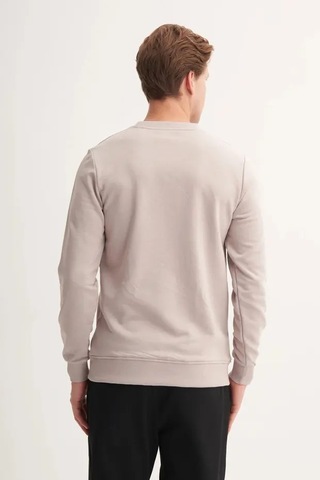 Cazador Slim Fit Mevsimlik 3 İplik Pamuk Karışımlı Sweatshirt-54185 Gri