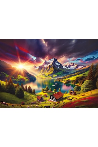 Art Puzzle Alplerin Kıyısında 500 Parça Puzzle