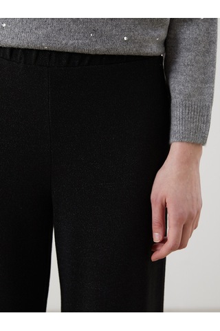 Lcw Modest Siyah Beli Lastikli Geniş Paça Kadın Pantolon