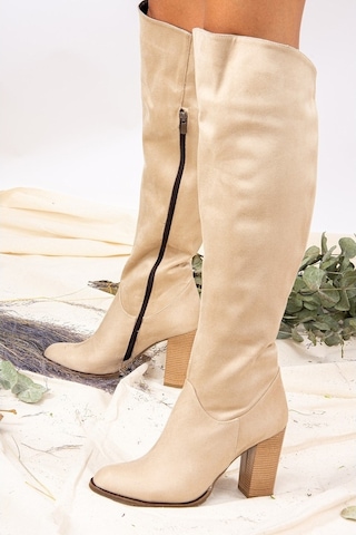 Fox Shoes Bej Kadın Çizme A654018002