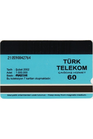 Süsleme Sanatları - Altın İşlemeli Miğfer Telefon Kartı 60'lık Türk Telekom. Şubat 2002