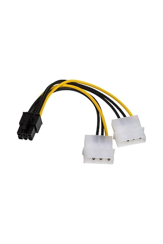 6 Pin To Molex Power Kablo 6 Pin Ekran Kartı Kablosu