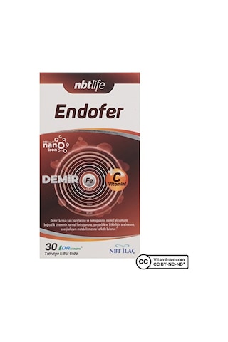Nbt Life Endorfer Demir 30 Kapsül