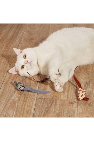 15 Adet Peluş Fare Kedi Oyuncağı Kumaş Dayanıklı Dikiş