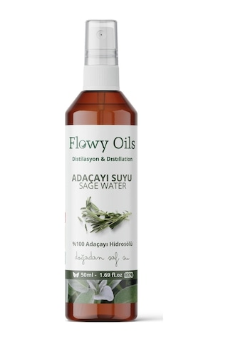 Flowy Oils Adaçayı Suyu Cilt Temizleyici Tonik 50 ML