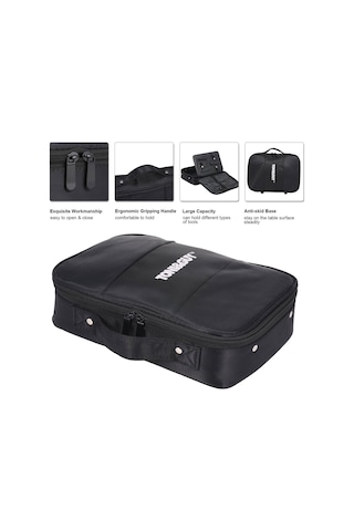 Youtek Kuaför Çantası - Seyahat Ve Saklama İçin Profesyonel Saç Bakım Ekipmanları Organizer Siyah