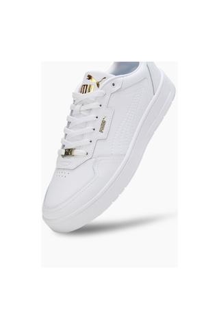 Puma Court Classic Lux Erkek Spor Ayakkabı 39501901 Beyaz Beyaz