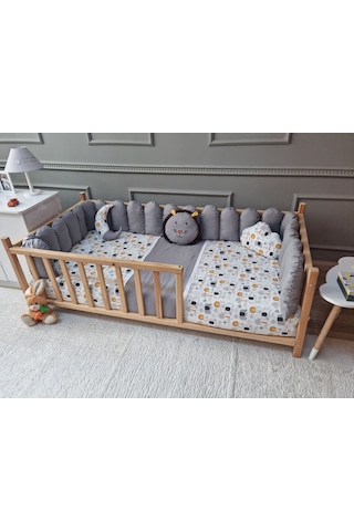 Montessori Beşik Uyku Seti - Çit Kenar Koruma