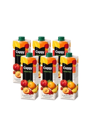 Cappy Karışık Meyve Suyu 1 Lt X 6 Adet