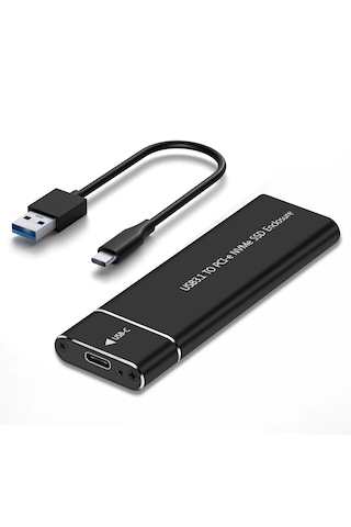 Cr18 10 Gbps Harddisk Kutusu Nvme M.2 Ssd Pcı-e Otg Çevirici Adaptör Usb 3.1 Type-c Gen2