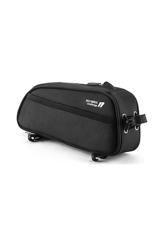 Rockbros 063 Polyester + Pu Bisiklet Telefon Kılıfı Dağ Bisikleti Için Ön Kiriş Tüpü Fermuarlı Telefon Çantası Çok Renkli