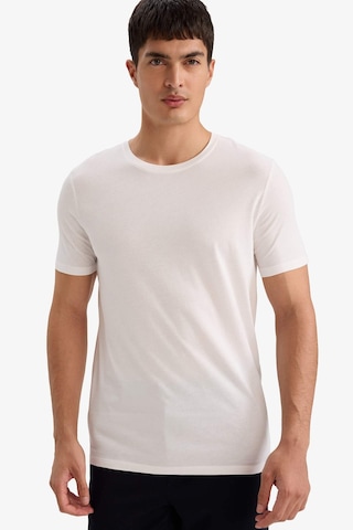 Defacto Slim Fit Tişört M6606az26spwt34 Beyaz-wt34