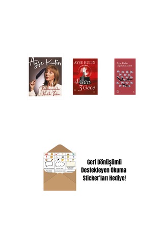 Kalemimle Kırk Sene Ciltli + 4 Gün 3 Gece + Everest Açıkhava 19 - Doğdum. Kızdım + Okuma Sticker'ları