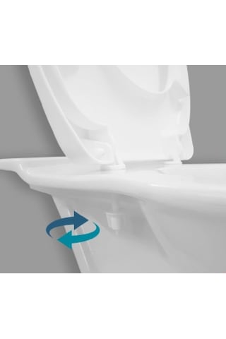 Rona Tisa Parlak Lacivert Thermoplast Standart Klozet Kapağı (alt