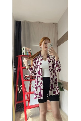 Kadın Desenli Gömlek 001