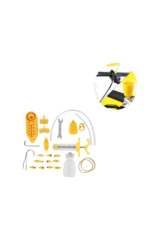 Skycity Bisiklet Fren Yağı Değiştirme Aracı - Tüm Tip Frenlere Uygun, Bilimsel Yağlama, Çoklu Bağlantı Parçaları İle Atık Yağ Toplama Diğer