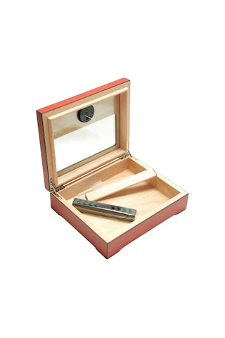 Premiumquality Cusco Kırmızı Sedir Humidor Puro Kutusu - Tr9635
