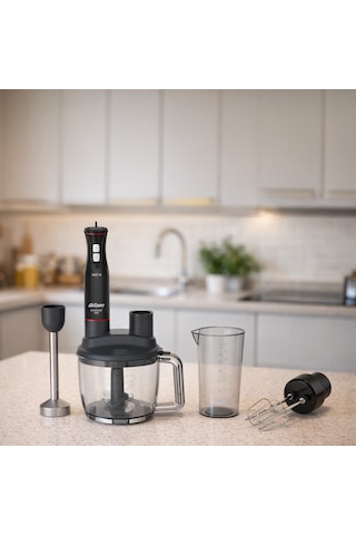 Arzum AR1204 Starchef Pro 1800W 4 Bıçaklı 1.5 L Hazneli 2 Kademeli Multi Blender Seti