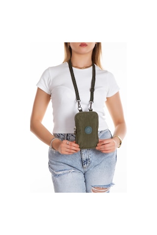 Newish Polo Suya Dayanıklı Krinkıl Kumaş Haki Kadın Çapraz Omuz Ve Bel Çantası - Kadın Haki