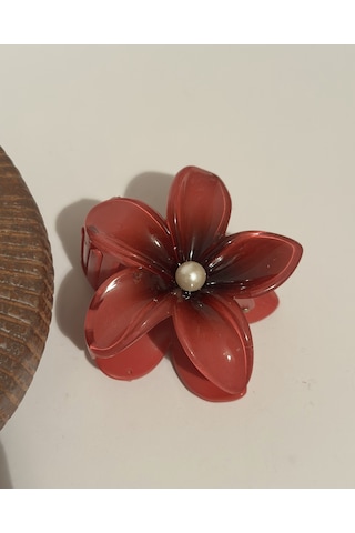 İncili Lotus Kemik Mandal Toka Çok Renkli