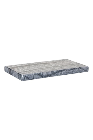 Dekoratif Sunumluk Antrasit Doğal Mermer Taş - 27x16 Cm
