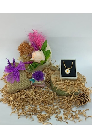 Çiçeklihediye Anneler Günü, Sevgililer Günü, Doğum Günü Hediyesi Papatya Kolye