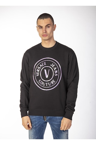 Versace Jeans Couture VERSACE Erkek Sweatshirt VR6395C Siyah
