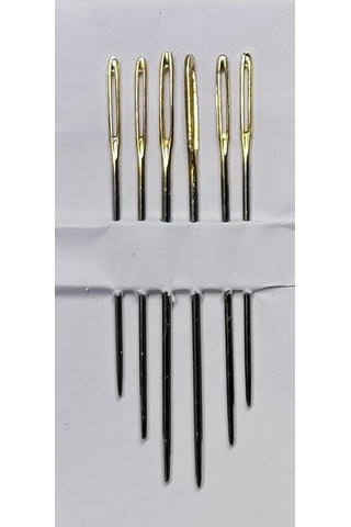Needles Etamin Kaneviçe İğnesi Altın Gözlü Küt Uçlu