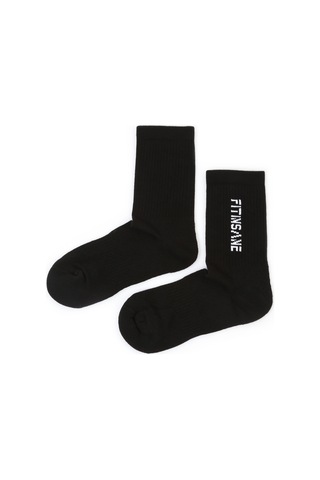 Fitinsane Premium Performance Crew Unisex Siyah Spor Çorap