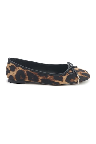 Nine West Veronıc2 5pr Leopar Kadın Babet 000000000102012390 Kahverengi