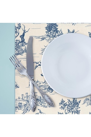 Ülke Baskı Placemats 4 Paket Ev Mutfak Masası, 12 X 18 İnç 12x20 İnç