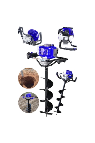 Steiner 11 HP Tam Profesyonel Toprak Burgu Makinesi 15 CM Uç