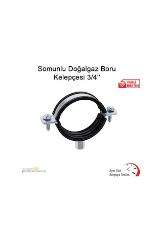 Somunlu Doğalgaz Boru Kelepçesi 3/4''''