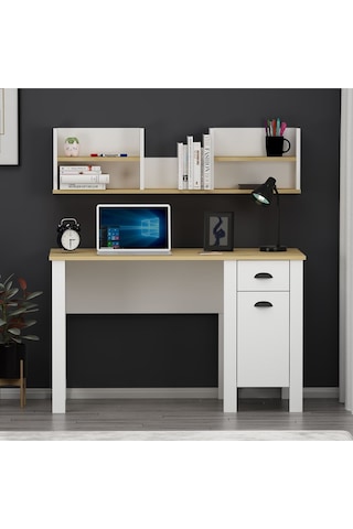 Plus Çalışma Masası Bilgisayar Masası Beyaz / Safirmeşe