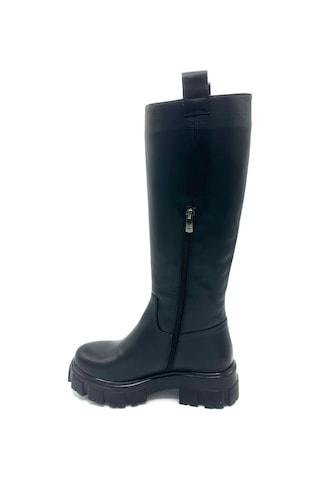 Nostra Shoes Elisa Kadın Hakiki Deri Siyah Çizme Siyah