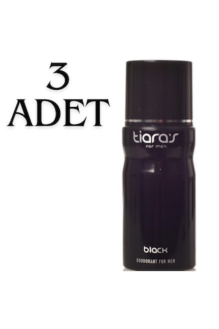 Tiara S Black Erkek Deodorant 3 X 150 Ml