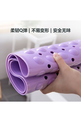 Suofeng Banyo Kayma Engeli Matı 35x70 Cm Pembe - Duşakabin Banyo Tuvalet Yatakçıklı Mat - Konforlu Ve Dayanıklı Ev Otel Kullanıma Uygun Açık Mavi