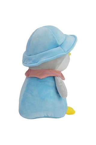 Premium Ultra Yumuşak Peluş Penguen 40 Cm Sevimli Büyük Boy Oyuncak Mavi