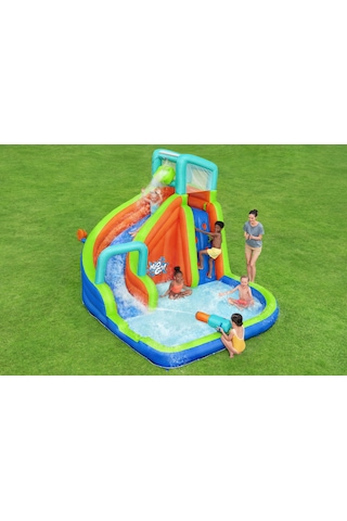 H2ogo 53408 Turbo Splash Çocuklar İçin Şişme Mega Su Parkı 2.70 M Mavi - Turuncu