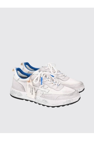 Premiata Limited Edition Erkek Sneakers Nous 6657 Beyaz - Mavi