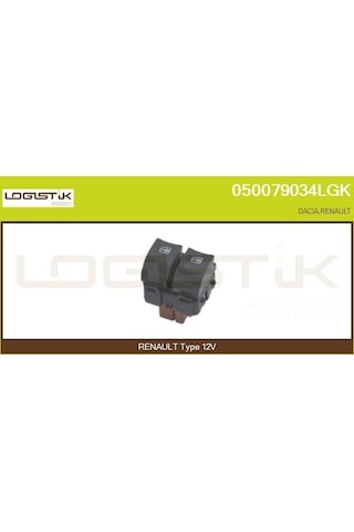 Cam Açma Düğmesi - Dacia Sandero, Duster, Lodgy - Proswıtch-pra700952