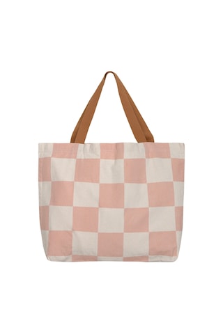 Lassig Plaj Çantası Gots Check Pattern Peach Sea Salt Pembe