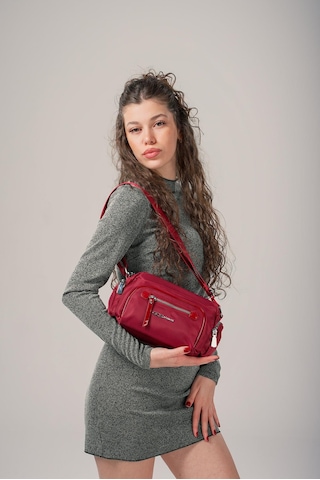 Ççs Kadın 17891 Omuz Çantası Bordo