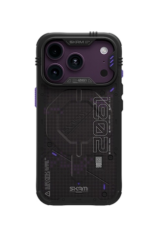 Apple Uyumlu iPhone 18 Pro Max Uyumlu Kılıf M-safe Şarj Özellikli Airbag Tasarımlı Skinarma Vigor Xe Kapak Mor