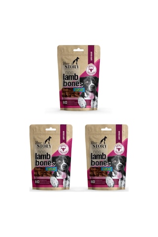 Dog Lamb Bones 3x80gr. Kuzu Etli, Köpek Ödül Maması