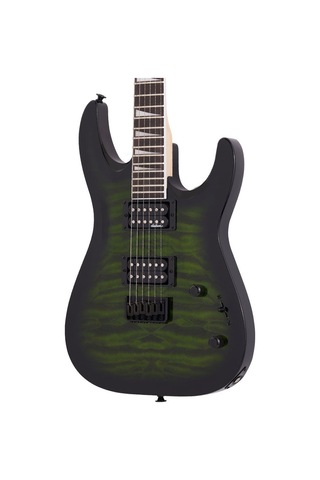 Jackson Js Dinky Arch Top Js32q Dka Ht Amaranth Klavye Transparent Green Burst Elektro Gitar